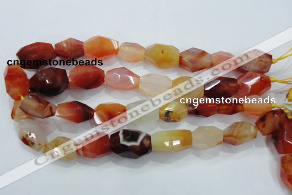 CNG391 15.5 inches 13*18mm – 18*24mm faceted nuggets agate beads