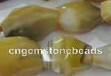 CNG396 15.5 inches 15*25mm – 22*30mm faceted nuggets agate beads