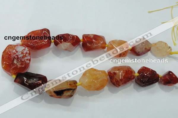 CNG414 15.5 inches 18*20mm - 28*40mm nuggets agate gemstone beads