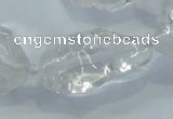 CNG421 15.5 inches 15*20mm - 18*28mm nuggets white crystal beads