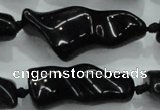 CNG423 15.5 inches 15*20mm - 25*50mm nuggets obsidian beads