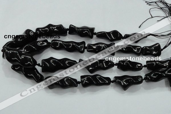 CNG423 15.5 inches 15*20mm - 25*50mm nuggets obsidian beads