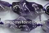 CNG424 15.5 inches 20*30mm - 25*50mm nuggets amethyst beads