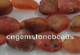 CNG430 15.5 inches 13*18mm nuggets agate gemstone beads