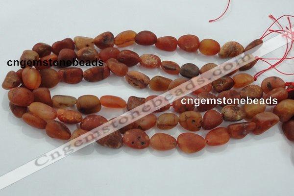 CNG430 15.5 inches 13*18mm nuggets agate gemstone beads