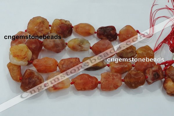 CNG433 15.5 inches 18*25mm – 32*40mm nuggets agate gemstone beads