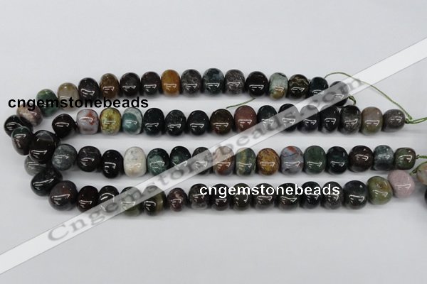 CNG44 15.5 inches 11*15mm nuggets Indian agate gemstone beads