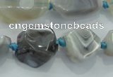 CNG442 15.5 inches 12*16mm – 20*25mm nuggets agate gemstone beads