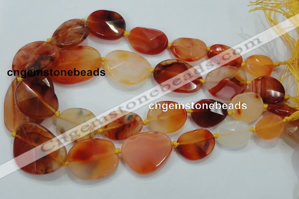 CNG447 15.5 inches 15*20mm – 30*40mm faceted nuggets agate beads