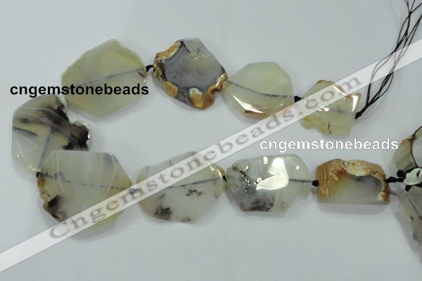 CNG456 15.5 inches 24*30mm - 35*55mm nuggets agate gemstone beads