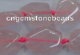 CNG465 15.5 inches 13*18mm - 20*30mm nuggets rose quartz beads