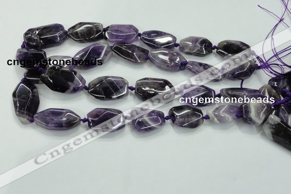 CNG466 15.5 inches 15*20mm - 20*35mm nuggets amethyst beads