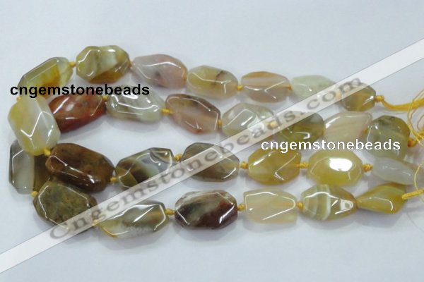 CNG468 15.5 inches 15*20mm - 20*32mm nuggets agate beads