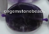 CNG485 20*30mm - 35*45mm twisted & faceted nuggets amethyst beads