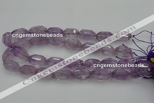 CNG5000 15.5 inches 13*18mm - 15*25mm faceted nuggets amethyst beads