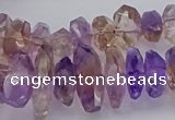 CNG5026 15.5 inches 7*12mm - 10*18mm faceted nuggets ametrine beads