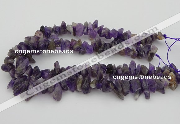 CNG5031 15.5 inches 6*15mm - 8*25mm nuggets amethyst beads