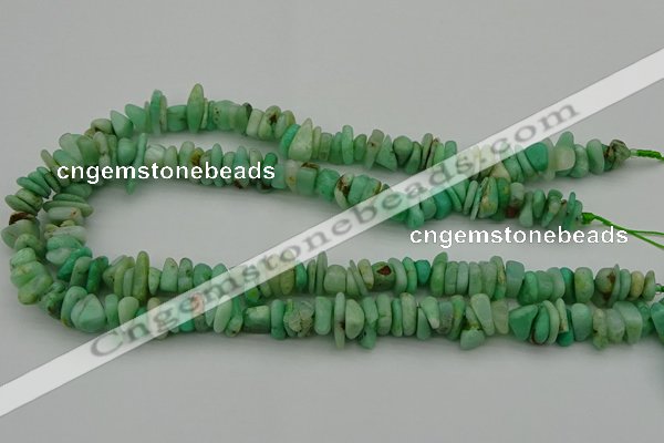 CNG5041 15.5 inches 3*8mm - 6*10mm nuggets Australia chrysoprase beads