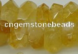 CNG5048 15.5 inches 12*16mm - 13*18mm faceted nuggets citrine beads