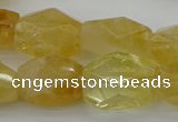 CNG5050 15.5 inches 13*18mm - 15*20mm faceted nuggets citrine beads