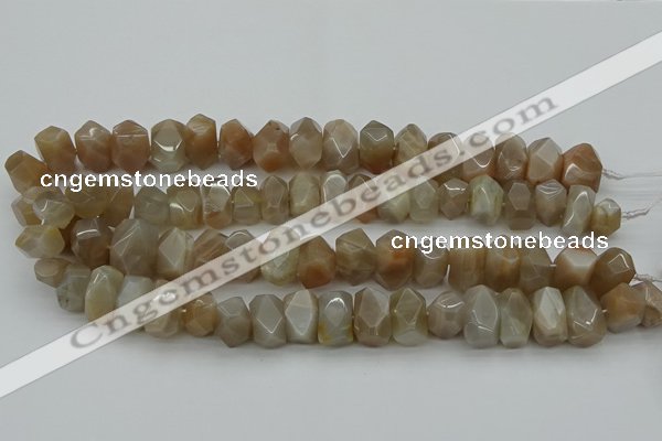 CNG5054 15.5 inches 10*14mm - 12*16mm faceted nuggets moonstone beads