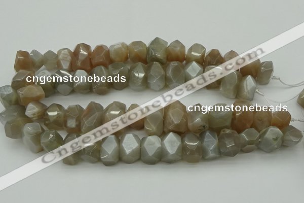 CNG5055 15.5 inches 13*18mm - 15*20mm faceted nuggets moonstone beads