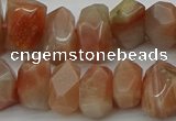 CNG5058 15.5 inches 10*14mm - 12*16mm faceted nuggets sunstone beads