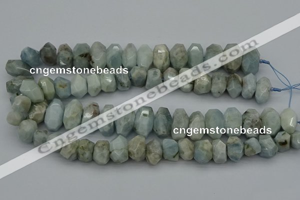 CNG5069 15.5 inches 10*14mm - 14*20mm faceted nuggets aquamarine beads