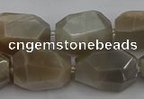 CNG5089 15.5 inches 13*18mm - 15*25mm faceted nuggets sunstone beads