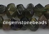 CNG5097 15.5 inches 10*14mm - 12*16mm faceted nuggets fluorite beads