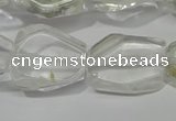 CNG5100 15.5 inches 14*20mm - 18*25mm freeform white crystal beads