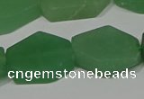 CNG5124 14*20mm - 18*25mm freeform matte green aventurine beads