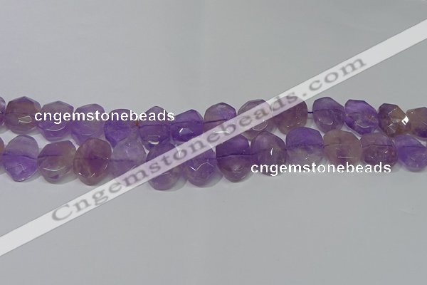 CNG5131 15.5 inches 15*18mm - 15*20mm faceted freeform ametrine beads