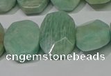 CNG5140 15.5 inches 15*18mm - 15*20mm faceted freeform amazonite beads