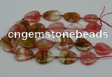 CNG5155 16*22mm - 30*35mm freeform volcano cherry quartz beads