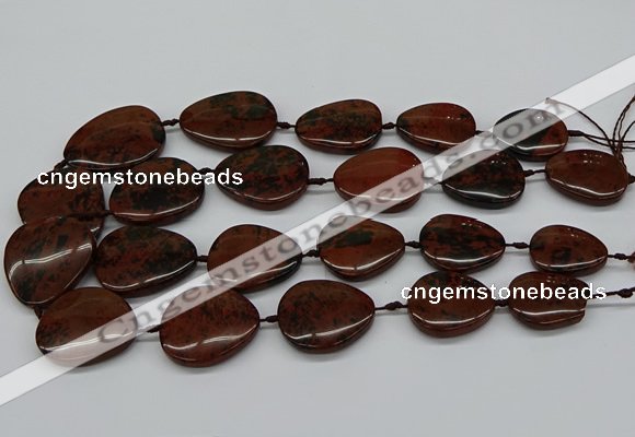 CNG5162 15.5 inches 16*22mm - 30*35mm freeform mahogany obsidian beads