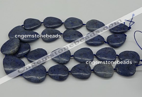 CNG5164 15.5 inches 16*22mm - 30*35mm freeform blue dumortierite beads