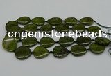 CNG5167 15.5 inches 16*22mm - 30*35mm freeform green gemstone beads