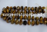 CNG5200 12*16mm - 15*20mm faceted nuggets yellow tiger eye beads