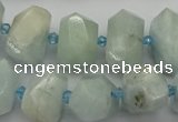 CNG5217 15.5 inches 12*16mm - 15*20mm faceted nuggets aquamarine beads