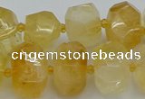 CNG5219 15.5 inches 12*16mm - 15*20mm faceted nuggets citrine beads