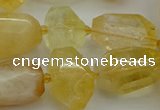 CNG5232 15.5 inches 12*16mm - 15*25mm faceted nuggets citrine beads