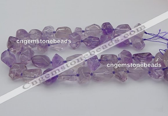 CNG5234 15.5 inches 13*18mm - 18*25mm faceted nuggets amethyst beads