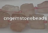 CNG5241 15.5 inches 8*12mm - 15*25mm nuggets rose quartz beads