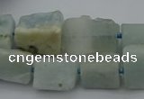 CNG5244 15.5 inches 8*12mm - 15*25mm nuggets aquamarine beads