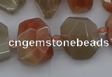 CNG5248 15.5 inches 13*18mm - 18*25mm faceted freeform moonstone beads