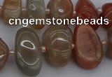 CNG5250 15.5 inches 8*12mm - 15*20mm nuggets moonstone beads