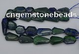 CNG5257 15.5 inches 20*25mm - 25*40mm faceted freeform chrysocolla beads