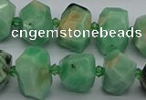 CNG5272 15.5 inches 10*14mm - 13*18mm faceted nuggets emerald  beads