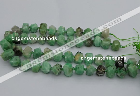 CNG5272 15.5 inches 10*14mm - 13*18mm faceted nuggets emerald  beads